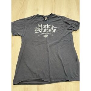 Men's Size XL Harley Davidson Black Cotton T Shirt